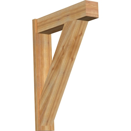 Ekena Millwork Traditional Block Rough Sawn Outlooker, Western Red Cedar, 8"W x 34"D x 46"H OUT08X34X46TRA05RWR
